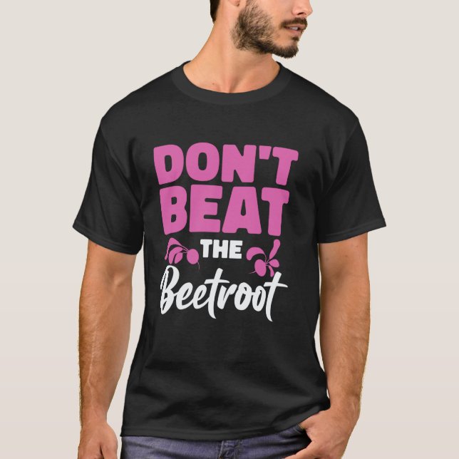 Camiseta Não Bata na Beterraba Dieta Vegana à Base de Plant (Frente)