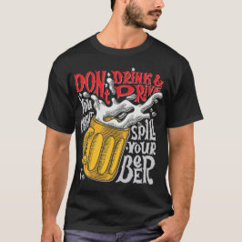 Camiseta Não beba cerveja e dirija