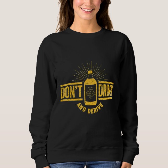 Camiseta Não Beba E Mergulhe Na Matemática Da Piada De Cálc (Frente)