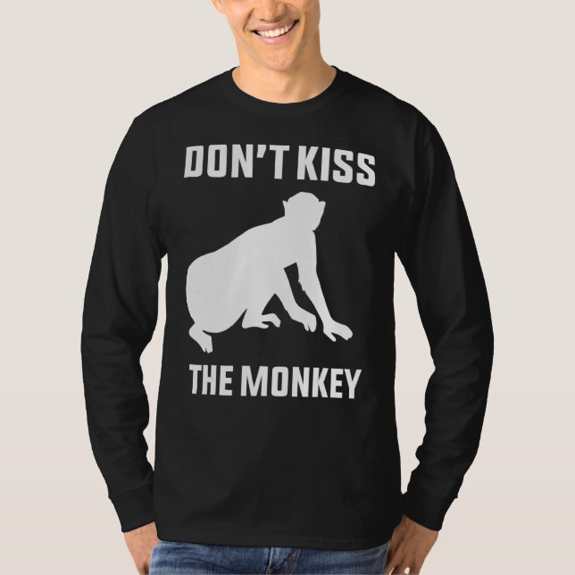 Camiseta Não Beije a Pox do Macaco (Frente)