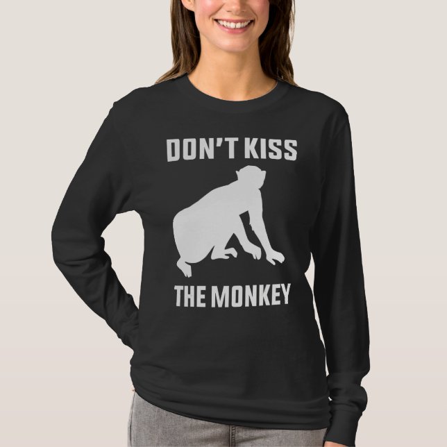 Camiseta Não Beije a Pox do Macaco (Frente)