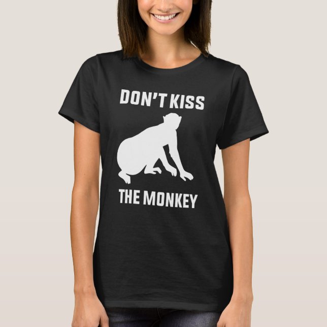 Camiseta Não Beije a Pox do Macaco (Frente)