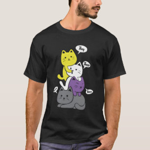 Camiseta Não-Binários, Eles Meiam Bandeira Não-Binária Kaw