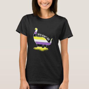 Camiseta Não Binosaur Enby Genderqueer Não Binário