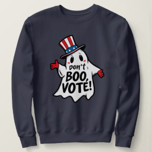 Camiseta Não Boo, Vote! Diversão Política do Halloween Mash