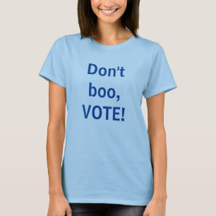 Camiseta Não Boo, Vote! Feminino