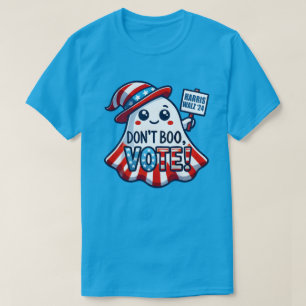 Camiseta Não Boo, Vote! Harris Walz 2024 Halloween Mashup