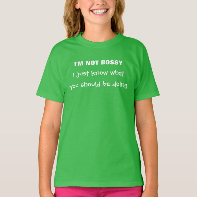 Camiseta Nao bossy (Frente)