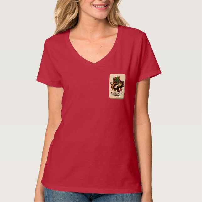 Camiseta Não Brinque com Mah Jongg (Frente)