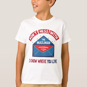 Camiseta Não Brinque com o Carteiro Humor