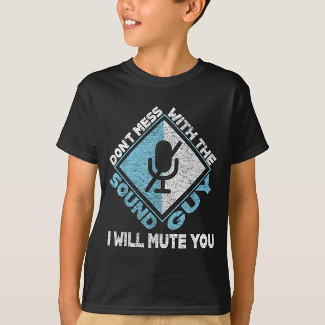 Camiseta Não Brinque Com o Engenheiro de Som (Frente)