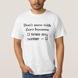 Camiseta Não brinque com zero