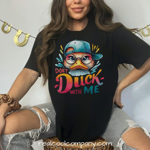 Camiseta Não Brinque Comigo Citação de Atitude Sassy Femini