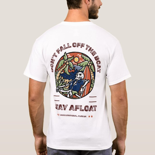 Camiseta Não caia do barco pelo Salty AF (Verso)