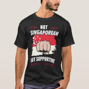 Camiseta Não Cingapura, Mas Viagem turista de apoio