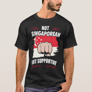 Camiseta Não Cingapura, Mas Viagem turista de apoio