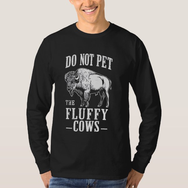 Camiseta Não Coloque as Vacas Fluffy Bison Tee Natiage (Frente)