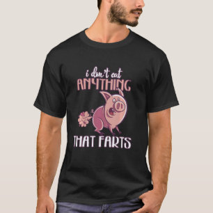 Camiseta Não Coma Nada Que Peida Porco Vá Ser Vegano