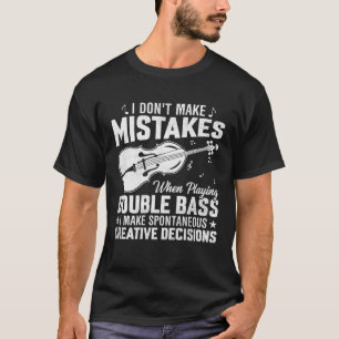 Camiseta Não Cometa Erros Tocando Duplo Bass Criativo D