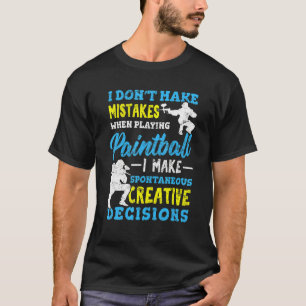 Camiseta Não Cometo Erros Ao Jogar Paintball Pai
