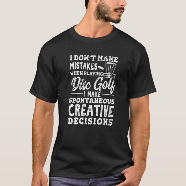 Camiseta Não Cometo Erros Jogando Disc Golf Frisbee G (Frente)