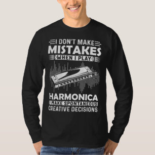 Camiseta Não Cometo Erros Quando To Co Harmonica Harmon