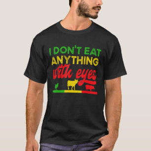 Camiseta Não Como Coisas Com Olhos Dia Mundial Vegano Vegan