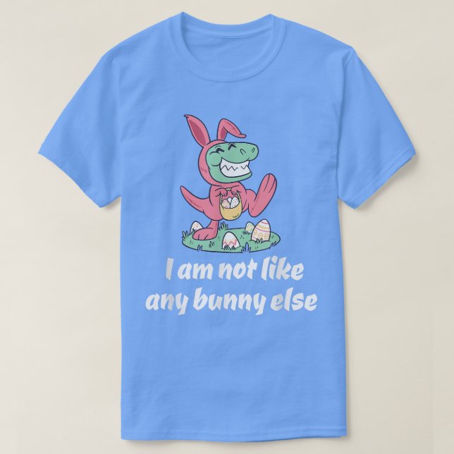 Camiseta Não como o outro TRe procurando ovos de Páscoa, Ea (Frente do Design)