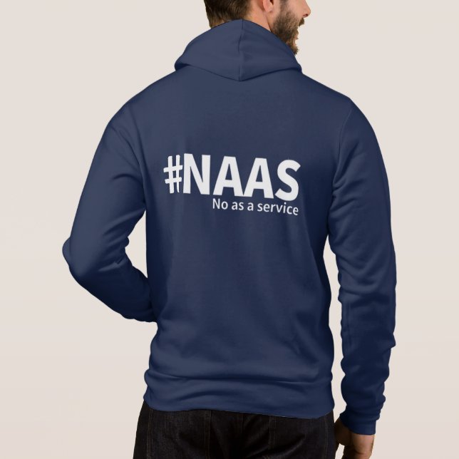 Camiseta Não como um Serviço | NAAS Tech Humor (Verso)