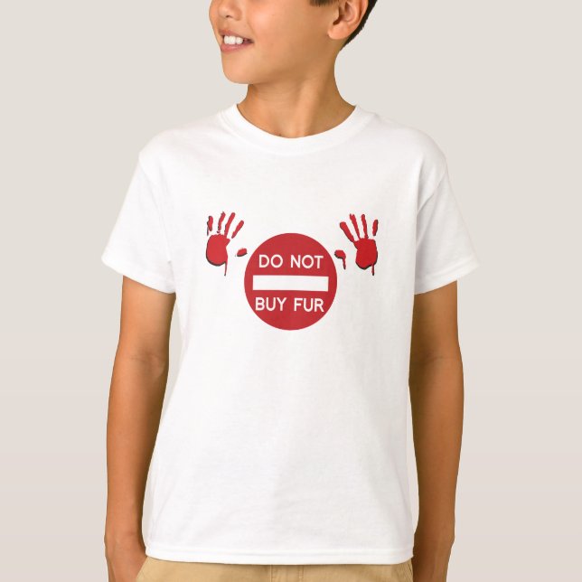 Camiseta Não comprar PELE (Frente)