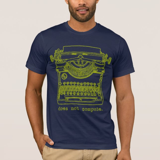 Camiseta Não Computa (Chartreuse) (Frente)