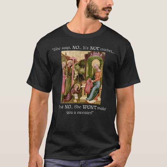 Camiseta Não confecção de malhas medieval engraçada do (Frente)