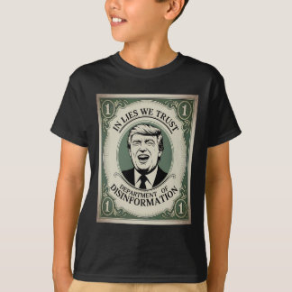 Camiseta “não confie em ninguém” - Trump Nknote Paródia _1 