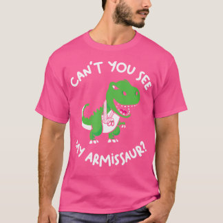 Camiseta Não Conseguem Ver O Meu Armissauro, Dinossauro Cut