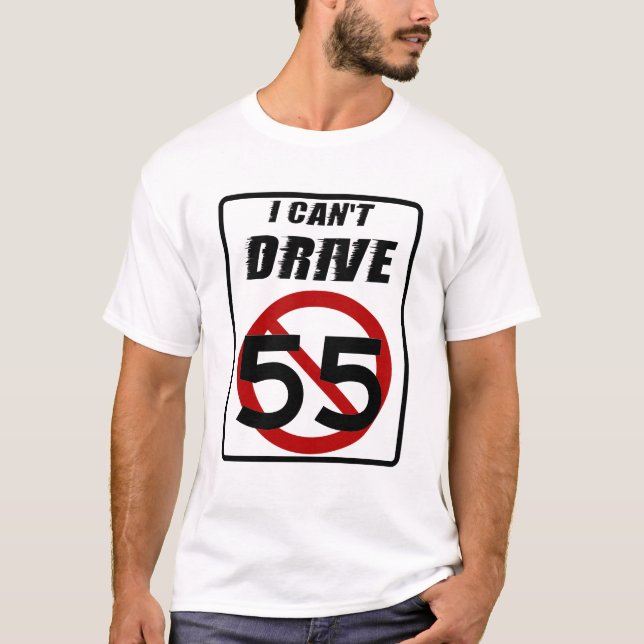 Camiseta Não consigo dirigir 55 (Frente)