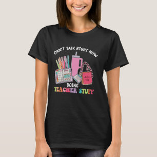 Camiseta Não consigo falar agora fazendo coisas de professo