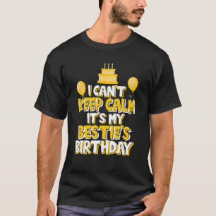 Camiseta Não consigo ficar calmo É a Festa de aniversário d