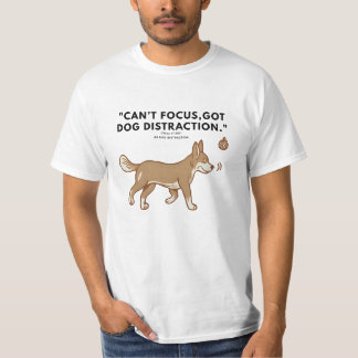 Camiseta Não consigo me concentrar, estou distraído pelo ca