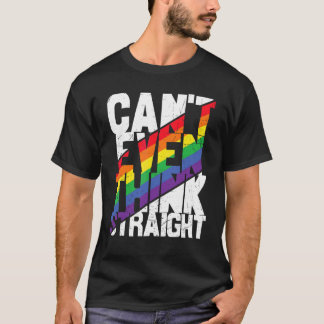 Camiseta Não consigo nem pensar no Gay lgbtq lésbica do Het