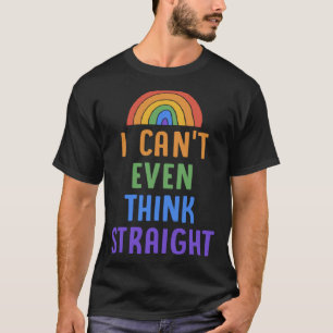 Camiseta Não consigo nem pensar no Orgulho gay do Hetero