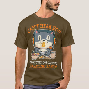 Camiseta Não Consigo Ouvir-Te, Estou Focado Em Jogos E Come