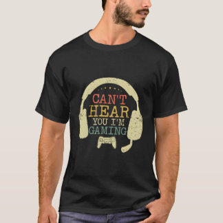 Camiseta Não Consigo Ouvir-Te Que Estou A Jogar Com A Funn 