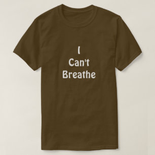 Camiseta Não consigo respirar