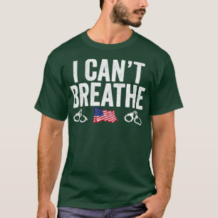 Camiseta Não Consigo Respirar O Protesto De Sensibilização
