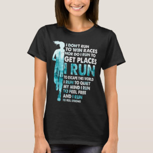 Camiseta Não Corro Para Vencer Corridas Eu Corro Para Escap