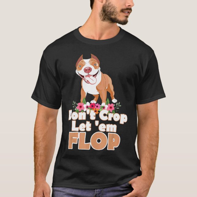 Camiseta Não Corte Deixem Flop Pitbull Presente Divertido (Frente)
