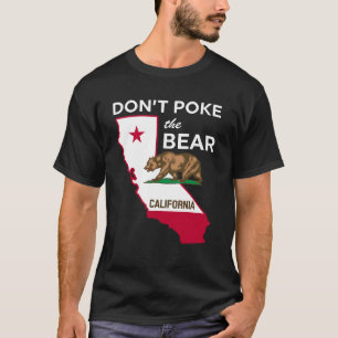 Camiseta Não cutuque a design da república califórnia do ur