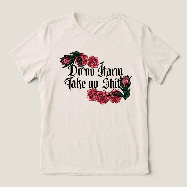 Camiseta Não danificar (Design frontal)