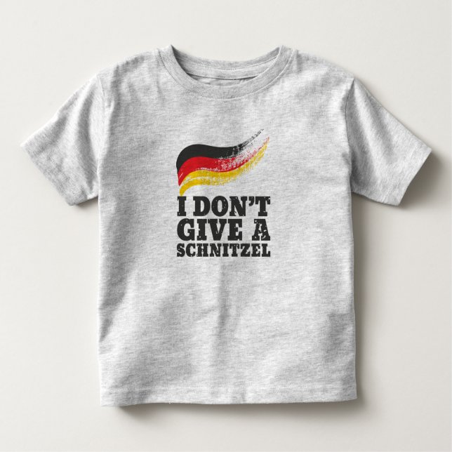 Camiseta Não dê à Schnitzel a bandeira alemã Oktoberfest (Frente)