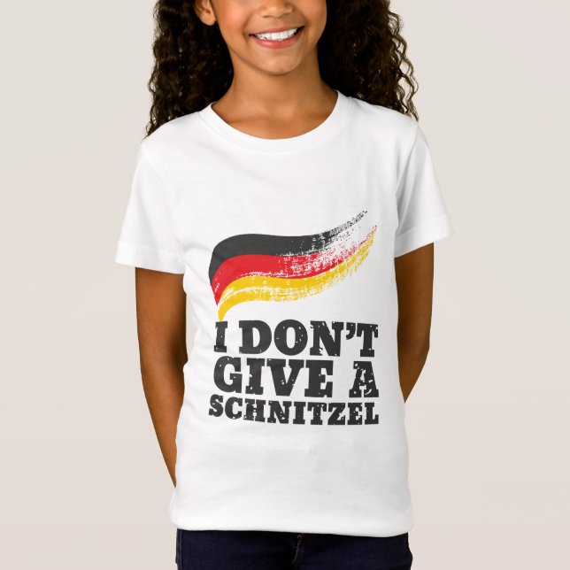 Camiseta Não dê à Schnitzel a bandeira alemã Oktoberfest (Frente)